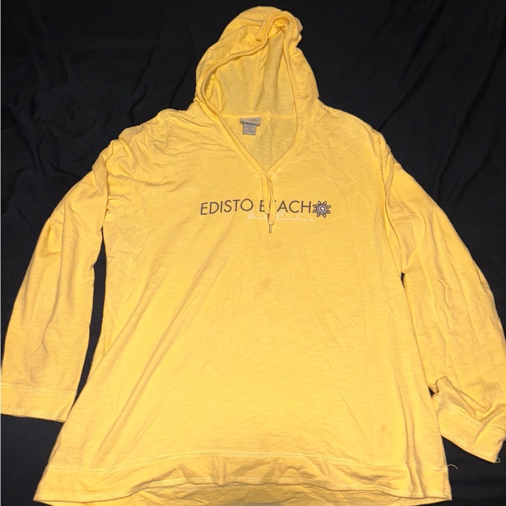 EDISTO BEACH yellow hoodie